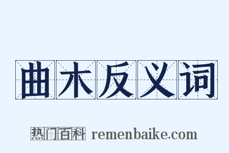 曲木反义词是什么意思的图片